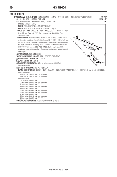 DONA ANA COUNTY INTL JETPORT - Airport Diagram