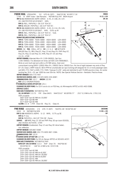 PINE RIDGE - Airport Diagram