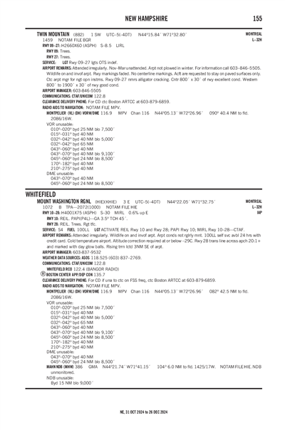 MOUNT WASHINGTON RGNL - Airport Diagram