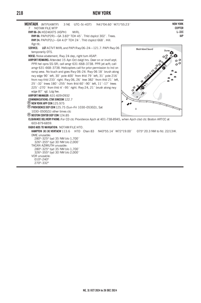 MONTAUK - Airport Diagram