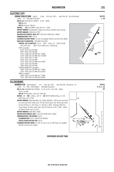 GRAND COULEE DAM - Airport Diagram