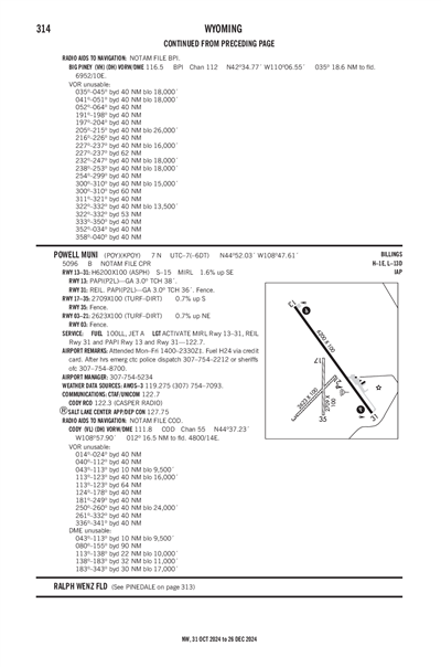 POWELL MUNI - Airport Diagram