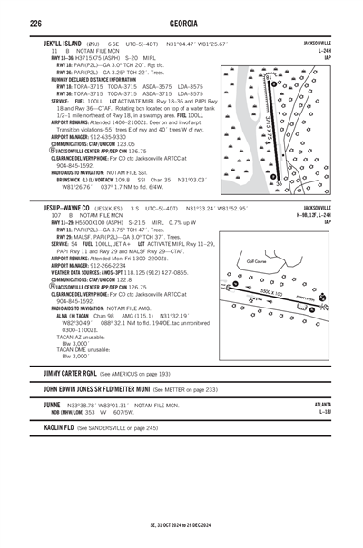 JEKYLL ISLAND - Airport Diagram