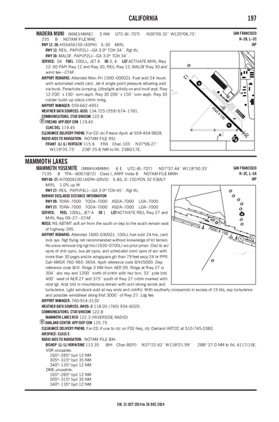 MAMMOTH YOSEMITE - Airport Diagram