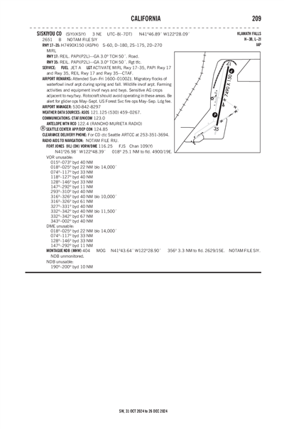 SISKIYOU COUNTY - Airport Diagram