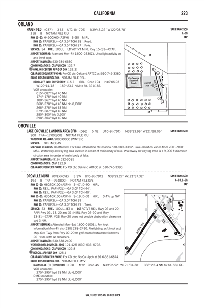 LAKE OROVILLE LANDING AREA - Airport Diagram