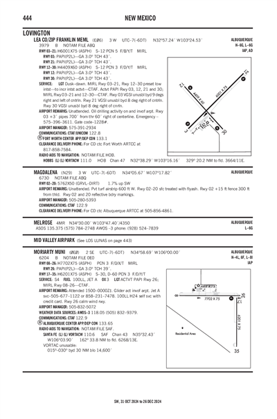 MORIARTY MUNI - Airport Diagram