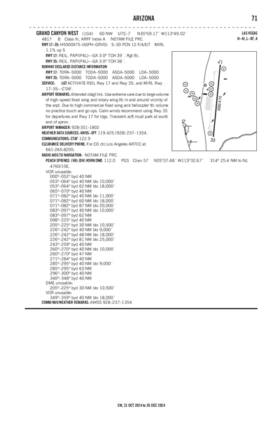 GRAND CANYON WEST - Airport Diagram