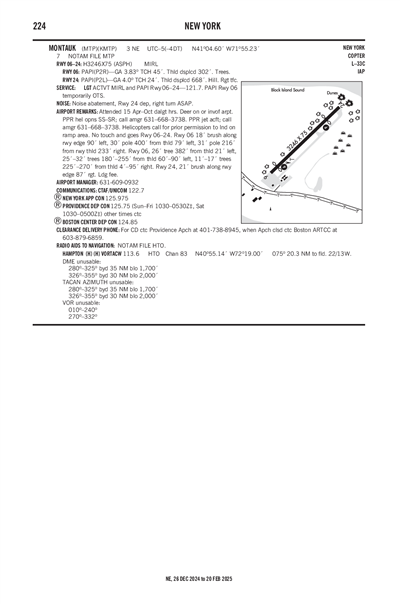 MONTAUK - Airport Diagram