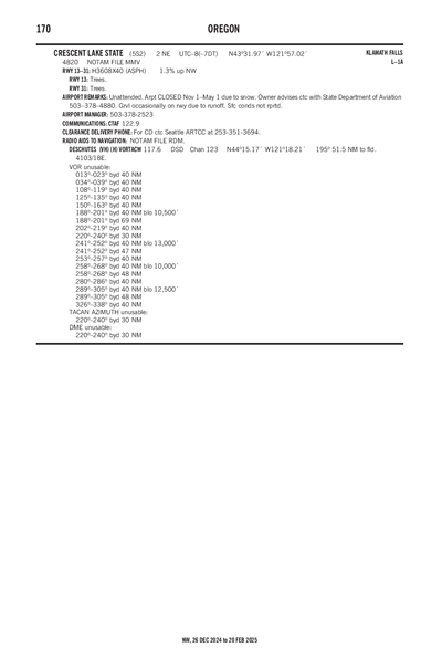 CRESCENT LAKE STATE - Airport Diagram