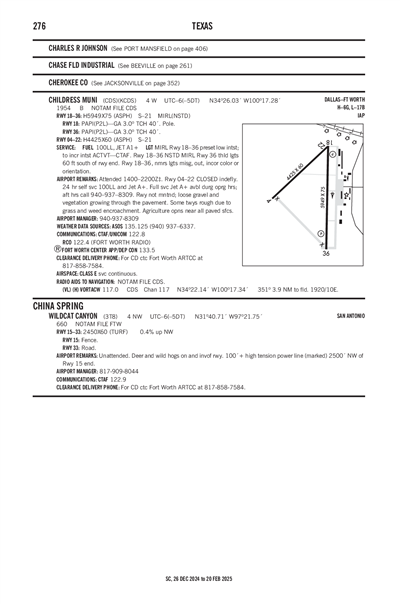 WILDCAT CANYON - Airport Diagram