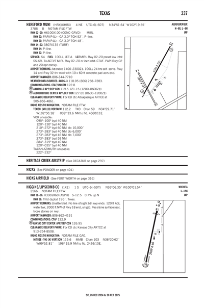 HIGGINS/LIPSCOMB COUNTY - Airport Diagram