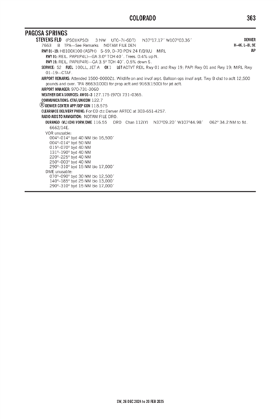 STEVENS FLD - Airport Diagram