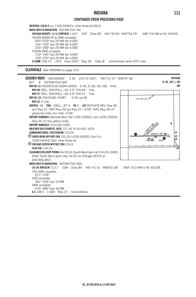 GOSHEN MUNI - Airport Diagram