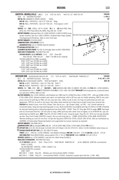 GRIFFITH-MERRILLVILLE - Airport Diagram