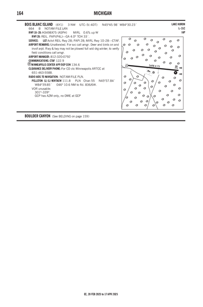 BOIS BLANC ISLAND - Airport Diagram