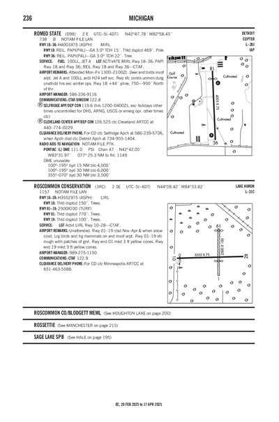 ROSCOMMON CONSERVATION - Airport Diagram