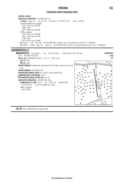 BRUNSWICK COUNTY - Airport Diagram