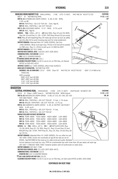 RAWLINS MUNI/HARVEY FLD - Airport Diagram