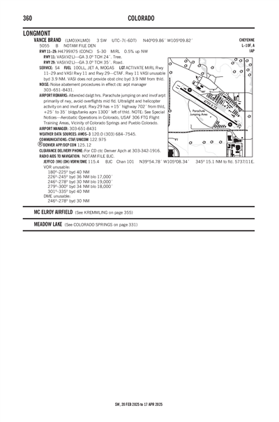 VANCE BRAND - Airport Diagram