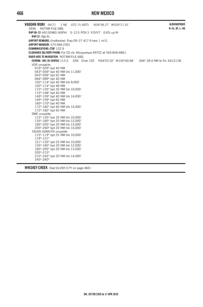 VAUGHN MUNI - Airport Diagram