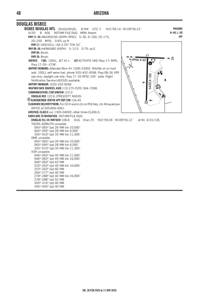 BISBEE DOUGLAS INTL - Airport Diagram