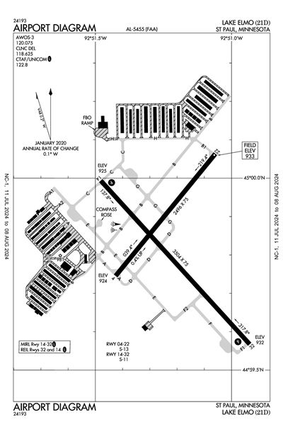 LAKE ELMO - Airport Diagram