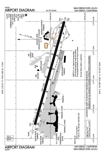 SAN DIEGO INTL - Airport Diagram