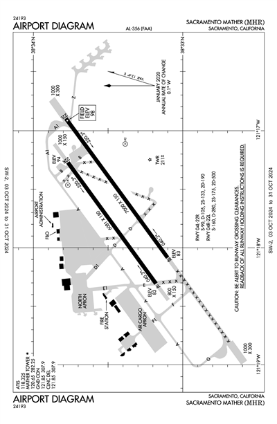 SACRAMENTO MATHER - Airport Diagram