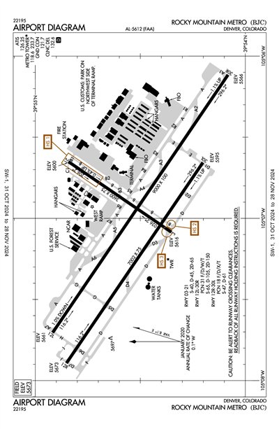 ROCKY MOUNTAIN METRO - Airport Diagram