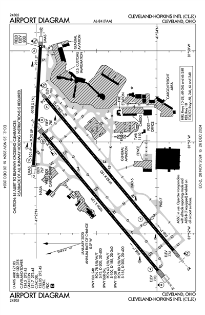 CLEVELAND-HOPKINS INTL - Airport Diagram