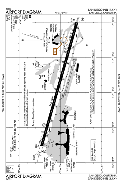 SAN DIEGO INTL - Airport Diagram