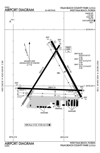 PALM BEACH COUNTY PARK - Airport Diagram