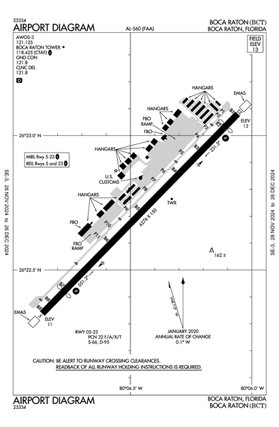 BOCA RATON - Airport Diagram