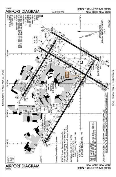 JOHN F KENNEDY INTL - Airport Diagram