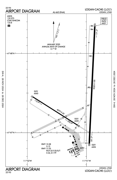 LOGAN-CACHE - Airport Diagram