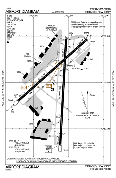 TETERBORO - Airport Diagram