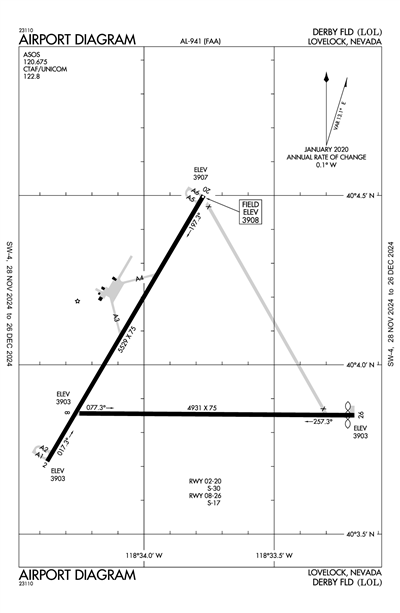 DERBY FLD - Airport Diagram