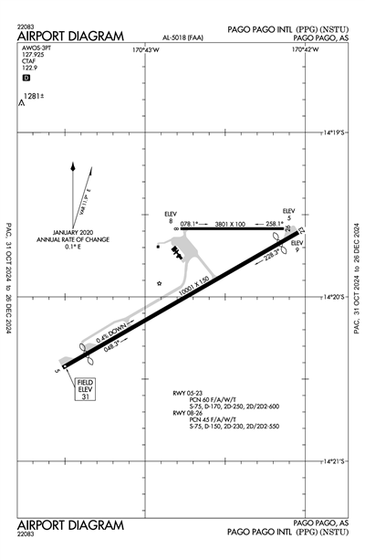 PAGO PAGO INTL - Airport Diagram