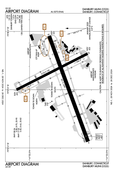 DANBURY MUNI - Airport Diagram