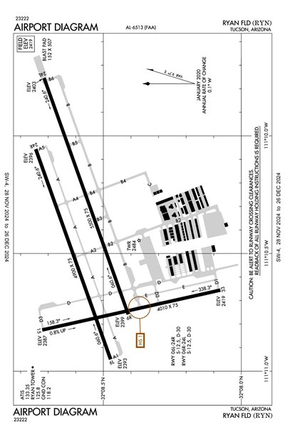 RYAN FLD - Airport Diagram