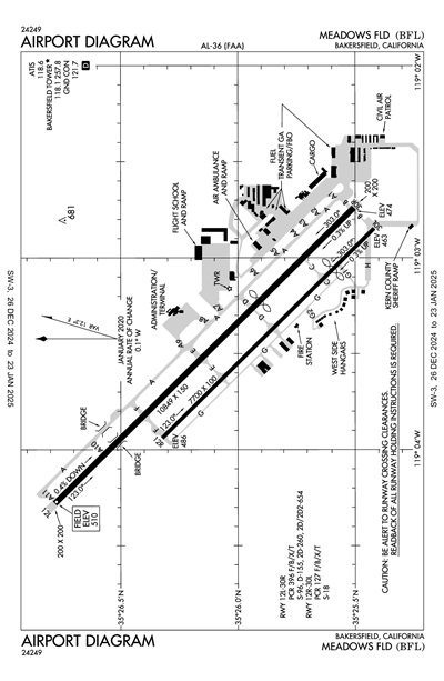 MEADOWS FLD - Airport Diagram