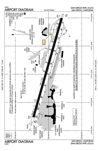 SAN DIEGO INTL - Airport Diagram