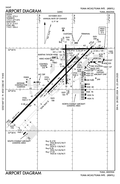 YUMA MCAS/YUMA INTL - Airport Diagram