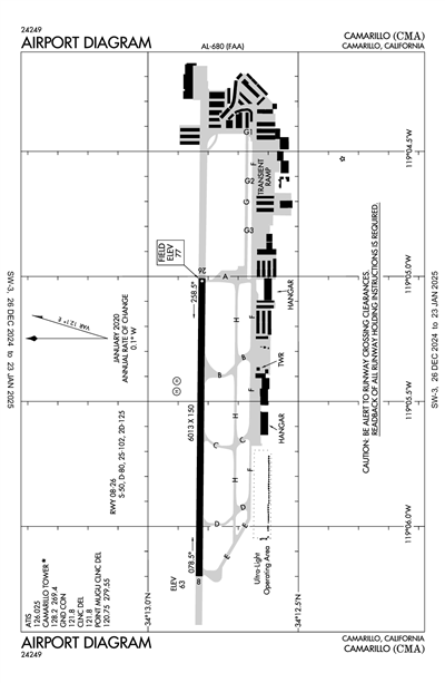 CAMARILLO - Airport Diagram