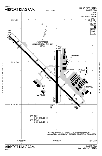 DALLAS EXEC - Airport Diagram