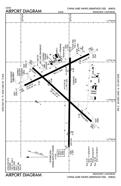 CHINA LAKE NAWS (ARMITAGE FLD) - Airport Diagram