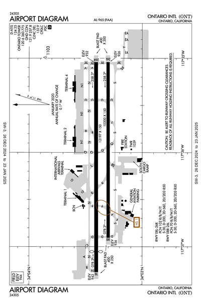 ONTARIO INTL - Airport Diagram