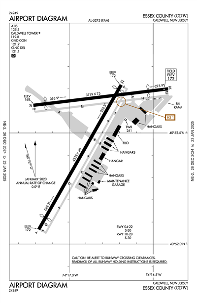 ESSEX COUNTY - Airport Diagram