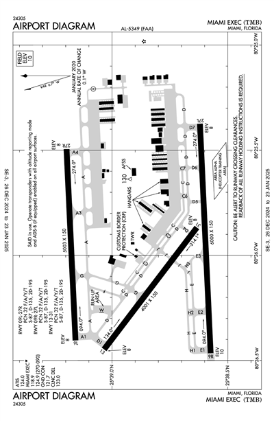 MIAMI EXEC - Airport Diagram